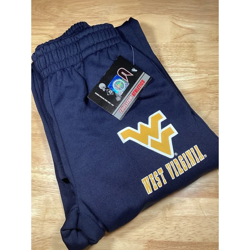 Youth Colosseum West Virginia Mountaineers Performance Sweatpants  Navy Small